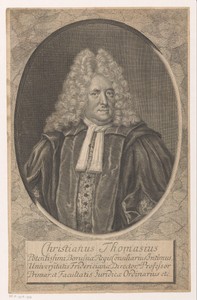 Portret van Christian Thomasius