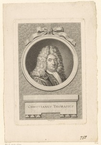 Portret van Christian Thomasius