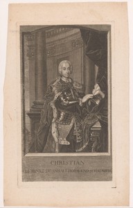 Portret van Christian von Anhalt-Bernburg-Schaumburg-Hoym