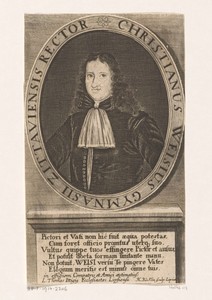 Portret van Christian Weise