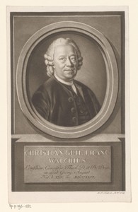 Portret van Christian Wilhelm Franz Walch