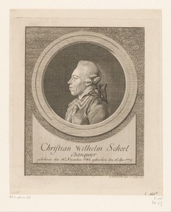 Portret van Christian Wilhelm Scheel