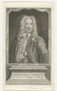 Portret van Christian Wolff