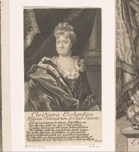 Portret van Christiane Eberhardine van Brandenburg-Bayreuth