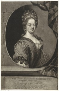 Portret van Christina Elisabeth Falckner