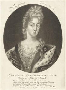 Portret van Christina Ewartina, hertogin van Saksen