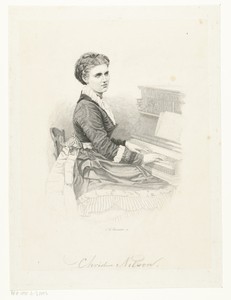 Portret van Christine Nilson