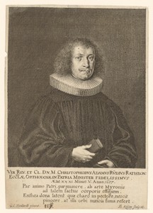 Portret van Christoph Adam Rüd op 31-jarige leeftijd
