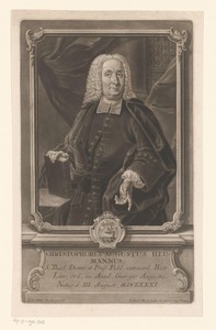 Portret van Christoph August Heumann