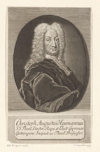 Portret van Christoph August Heumann