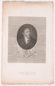 Portret van Christoph August Tiedge
