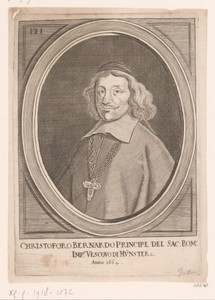 Portret van Christoph Bernhard von Galen, bisschop van Münster