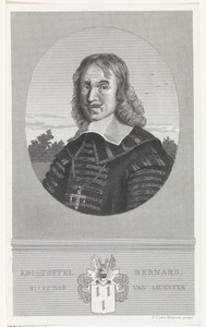 Portret van Christoph Bernhard von Galen, bisschop van Münster