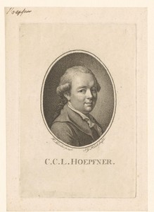 Portret van Christoph Carl Ludwig Hoepfner