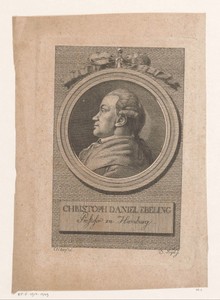 Portret van Christoph Daniel Ebeling