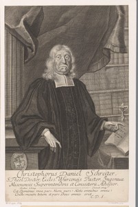 Portret van Christoph Daniel Schreiter