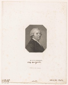 Portret van Christoph Friedrich Ammon