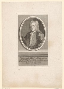 Portret van Christoph Friedrich Ayrmann