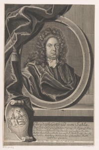 Portret van Christoph Gottfried von der Sahla