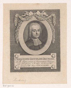 Portret van Christoph Gottlob Gründig
