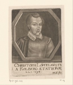 Portret van Christoph Löffelholtz von Kolberg op 22-jarige leeftijd