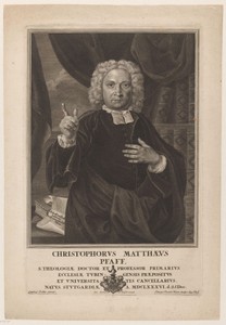 Portret van Christoph Matthäus Pfaff