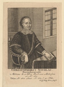 Portret van Christoph Nicolai
