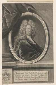 Portret van Christoph Rudolf Heydenreich