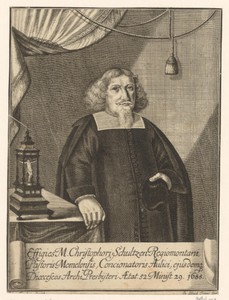 Portret van Christoph Schultze op 52-jarige leeftijd