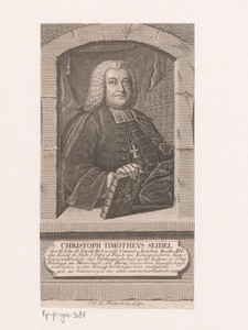 Portret van Christoph Timotheus Seidel