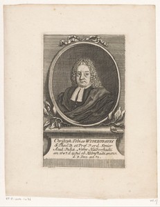 Portret van Christoph Tobias Wiedeburg