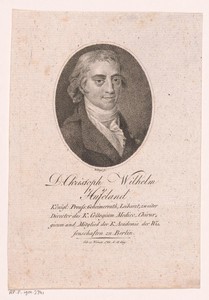 Portret van Christoph Wilhelm Hufeland