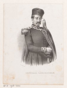 Portret van Christophe Léon Louis Juchault de Lamoricière