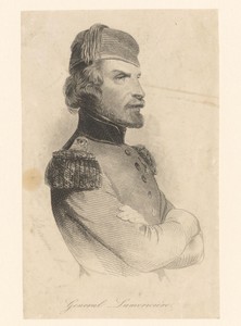 Portret van Christophe Léon Louis Juchault de Lamoricière