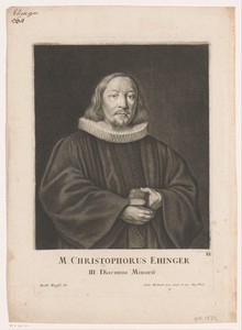 Portret van Christopher Ehinger