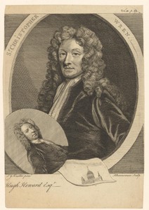 Portret van Christopher Wren en Hugh Howard