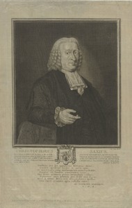 Portret van Christophorus Saxius