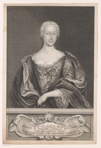 Portret van Clara Maria Wittwer, geboren Negelein
