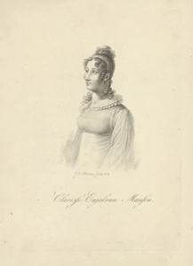 Portret van Clarisse Enjalran Manson