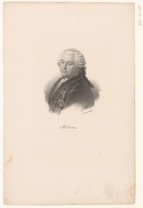 Portret van Claude-Adrien Helvétius