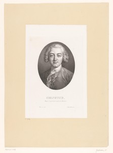 Portret van Claude-Adrien Helvétius