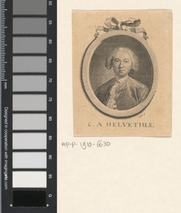 Portret van Claude-Adrien Helvétius