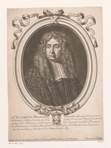 Portret van Claude Le Peletier