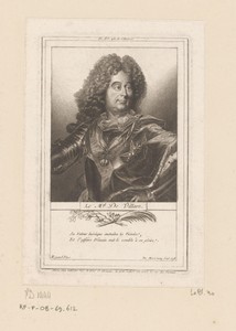 Portret van Claude Louis Hector, hertog van Villars