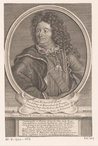 Portret van Claude Louis Hector, hertog van Villars