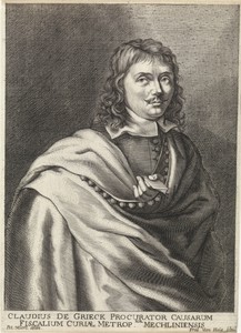 Portret van Claudius de Grieck