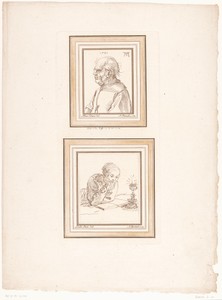 Portret van Claus de Nar en een lezende jonge vrouw bij kaarslicht