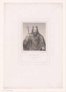 Portret van Clovis I, koning der Franken
