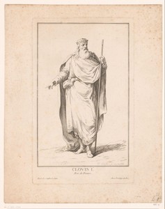 Portret van Clovis I van Frankrijk