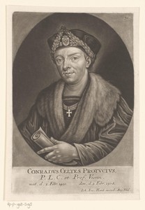 Portret van Conrad Celtis